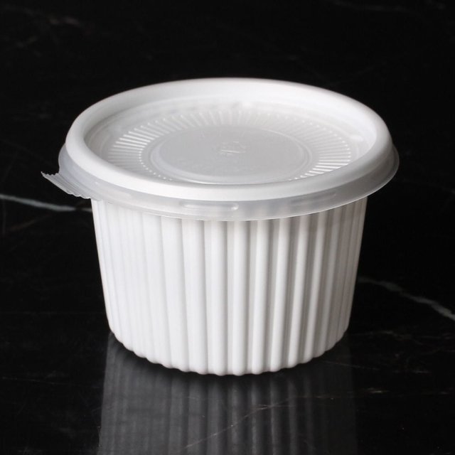 일회용 소스용기 100파이 PP 대 화이트 200세트 소스 (WFH4RAX)