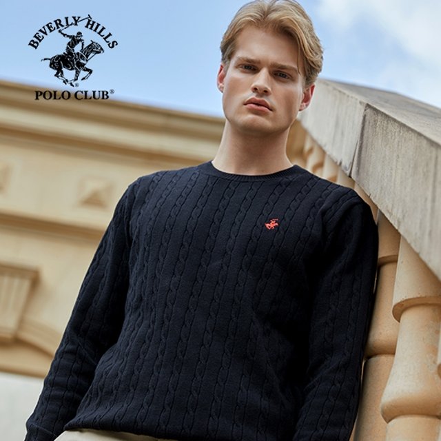 비버리힐즈폴로클럽 남녀 울블렌디드 케이블니트 3종 set