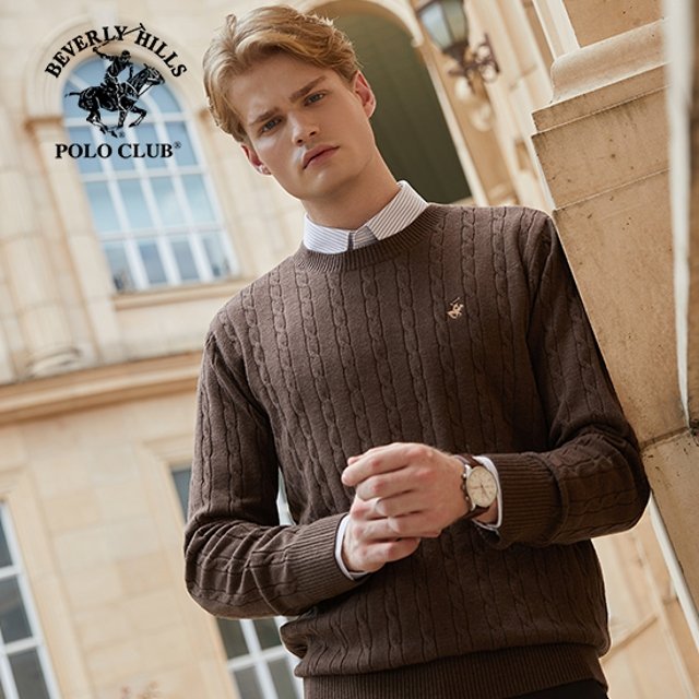 비버리힐즈폴로클럽 남녀 울블렌디드 케이블니트 3종 set