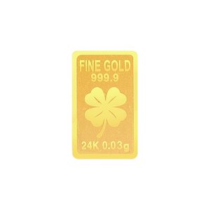 [골드퀸즈] 24K 순금 행운 클로버 골드바 0.03g