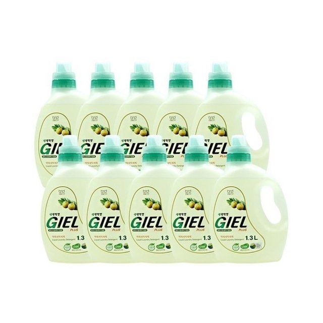 [GIEL] 세제혁명 NEW 지엘플러스 1.3L * 10통 일반세탁기 드럼세탁기 겸용
