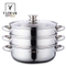 [QK사은품]바이마르 엔틱 스텐3단찜기24cm