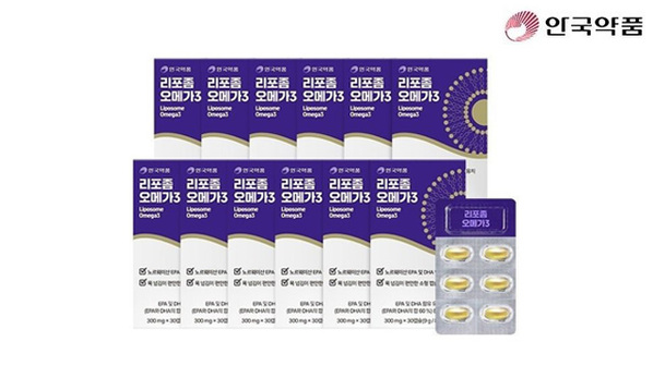 [방송에서만 6+6] 안국약품 리포좀 오메가3 (총 12개월분)