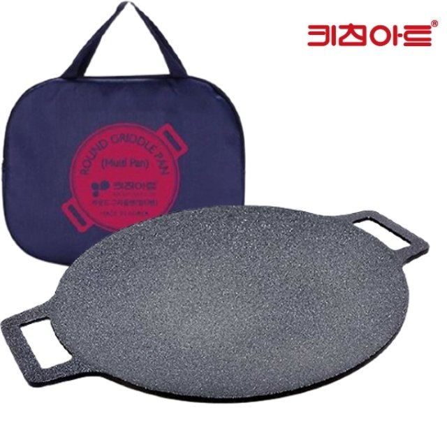 키친아트 라운드 그리들팬 29cm-가방포함