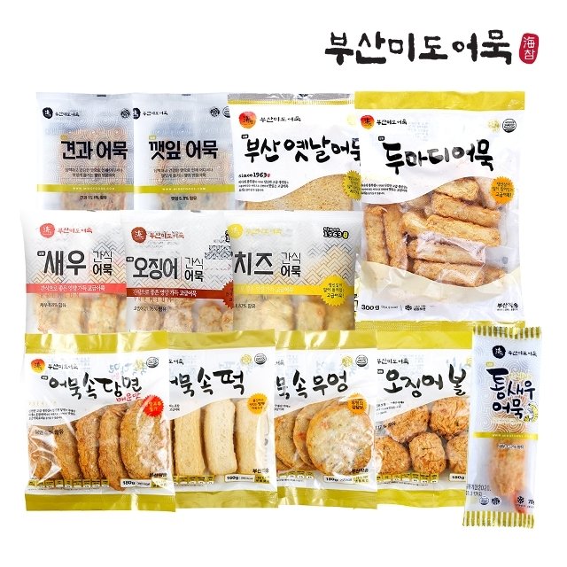 [부산3대어묵] 미도어묵 12종 12팩 세트