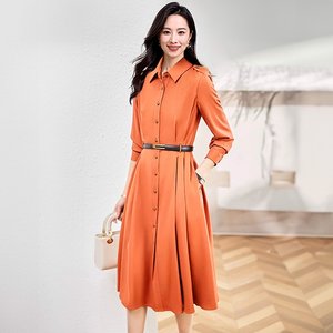 [헬리꽁땡] 레트로 셔츠 원피스+벨트(2종)