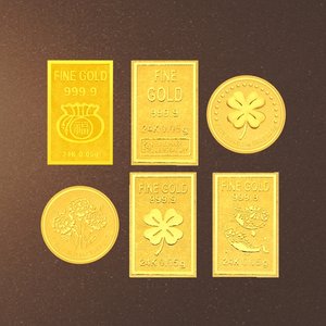 [골드퀸즈] 24K 순금 복주머니/행운/네잎/잉어/플라워 골드바