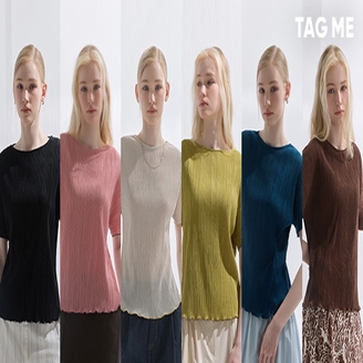 26SS 태그미 플리츠 티블라우스 6종