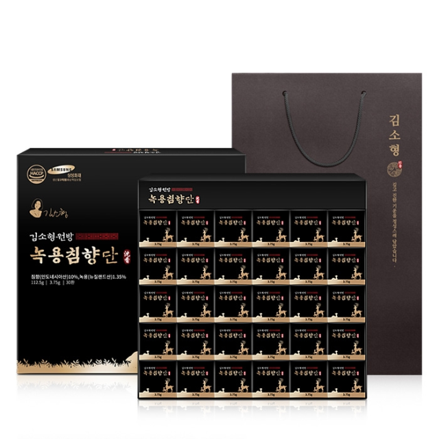 김소형 원방 녹용침향단 3.75g x 32환 쇼핑백 포함