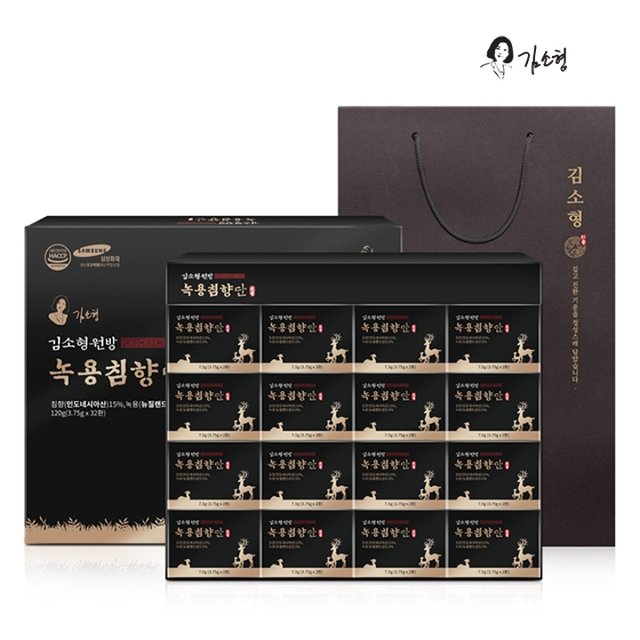 김소형 원방 녹용침향단 3.75g x 32환 쇼핑백 포함