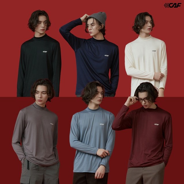 르까프 파격초특가! 양면 기모 티셔츠 6종, 남성
