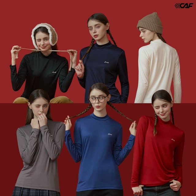 르까프 파격초특가! 양면 기모 티셔츠 6종, 여성