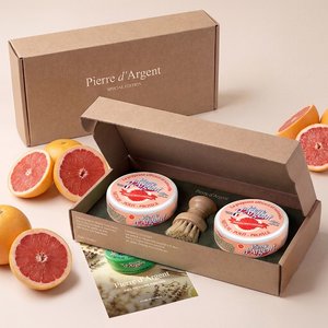 [선물포장] 프리미엄 프랑스 세정제 피에르다르장 기프트세트 (본품2+팟브러쉬)