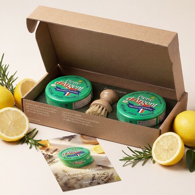 [선물포장] 프리미엄 프랑스 세정제 피에르다르장 기프트세트 (본품2+팟브러쉬)