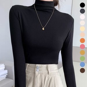 1+1세트 하이넥 소프트 칼라 목폴라티셔츠