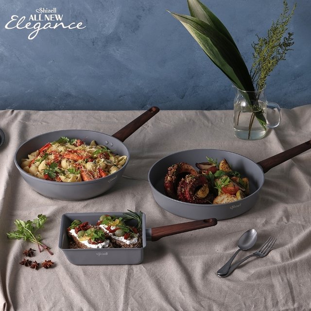 [Shizell] 쉬젤 올뉴엘레강스 IH프라이팬 3종A세트 F28+W28+에그롤팬