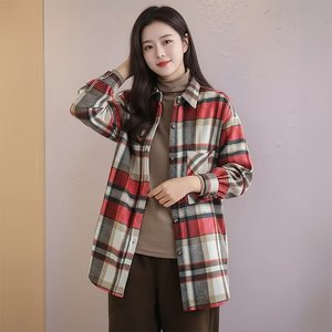 [플로레센스]소프트체크셔츠재킷2종