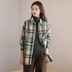 [플로레센스]소프트체크셔츠재킷2종