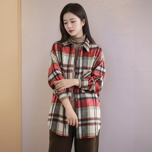 [플로레센스]소프트체크셔츠재킷2종