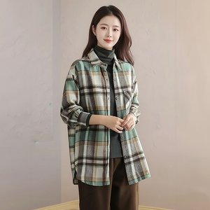 [플로레센스]소프트체크셔츠재킷2종