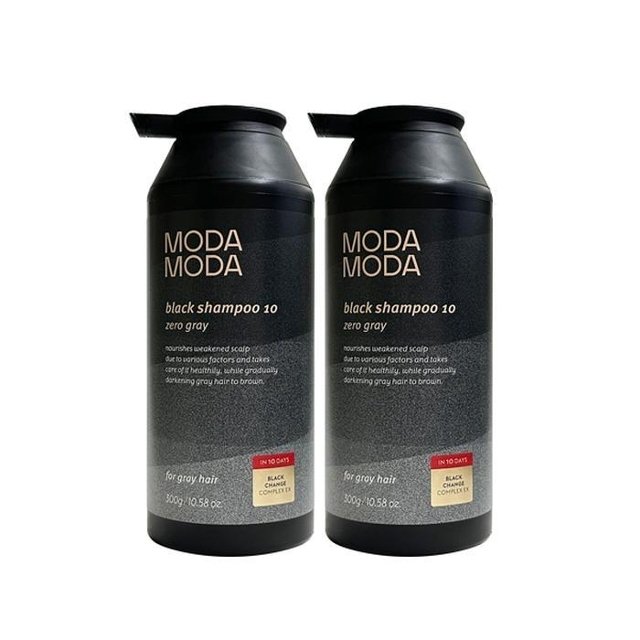 [모다모다] 제로 그레이 블랙 샴푸 10 300g (2개)