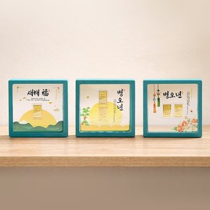 [골드퀸즈] 24K 순금 복주머니 액자 기프트 특별선물 0.05g