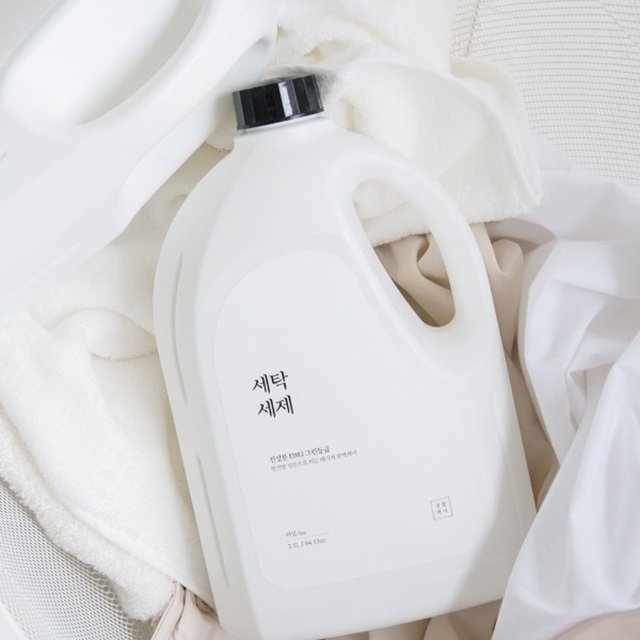 생활백서 세탁세제 액체세제 2.5L 2개입 일반용 드럼용 대용량