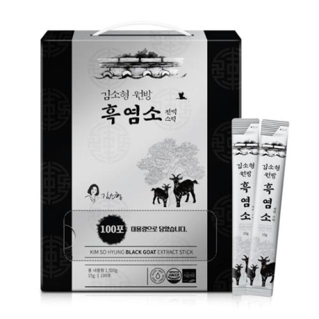 직)김소형 원방 흑염소 진액스틱 15g x 100포 쇼핑백 포함