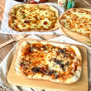 100 국내산 쌀 수제피자 고르곤졸라+바질페스토+직화불고기(1+1+1)