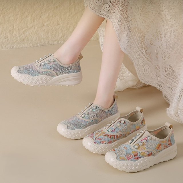 [비니브] 스팽글밴드 통풍 운동화