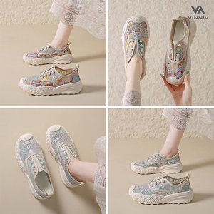 [비니브] 스팽글밴드 통풍 운동화