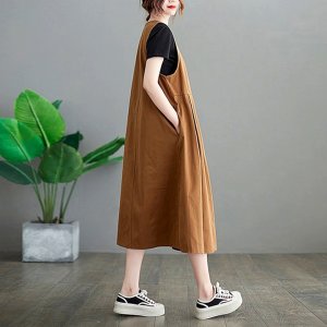 [헬리꽁땡]루즈핏민소매원피스2종