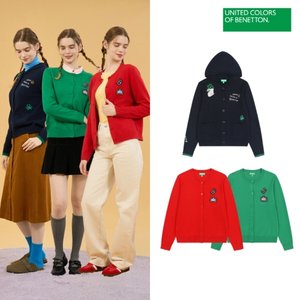 [BENETTON] 베네통 25FW 최신상! 울 혼방 카디건 2종, 여성