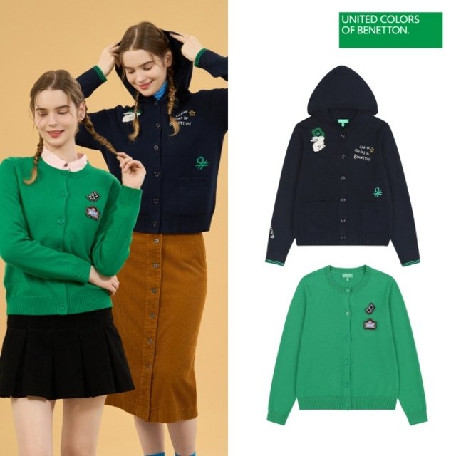[BENETTON] 베네통 25FW 최신상! 울 혼방 카디건 2종, 여성