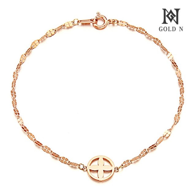 [골드앤] 14K 마스모크 팔찌