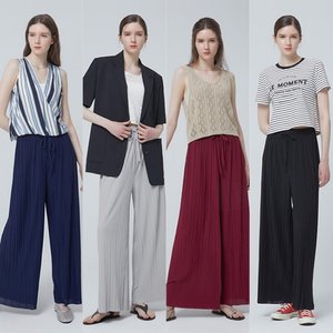 25SS 최신상 제이코닉 썸머 시그니처 플리츠 팬츠 2종 JC252F0019PT