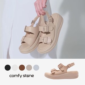 26SS [컴피스톤] 컴포트 소가죽 통굽 샌들