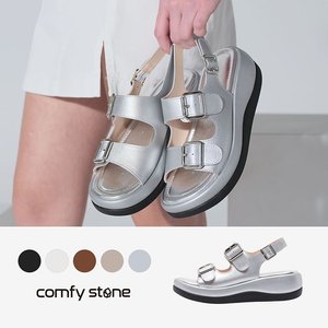 26SS [컴피스톤] 컴포트 소가죽 통굽 샌들