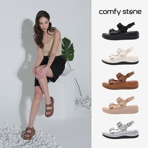 26SS [컴피스톤] 컴포트 소가죽 통굽 샌들