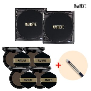 [단독기획] 메이레브 원데이타투 최신상 헤어 타투쿠션 본품2EA+리필4EA+미세브러쉬