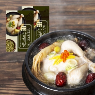 [참바다] 녹두품은 푸짐한 금산인삼 삼계탕 1.2kg x 5팩