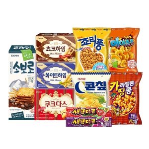 [크라운제과]크라운 과자세트 과자 모음 / 콘칩 콘칩초당 초코하임 쿠크다스 메이플콘 꽃게랑_P345175530