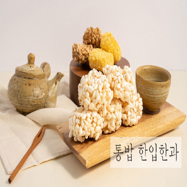 강릉은정한과 한입과줄 (보리,통밥,단호박,백련초)-12구
