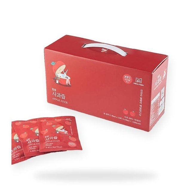 거창 아침에 착즙 순 수 명 품 사과즙 아기 임산부 애플순 노슈가 생사과즙 사과액기스 33포(SH)