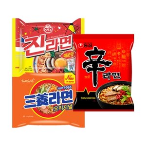 신라면 5입 + 진라면 5입 + 삼양라면 5입