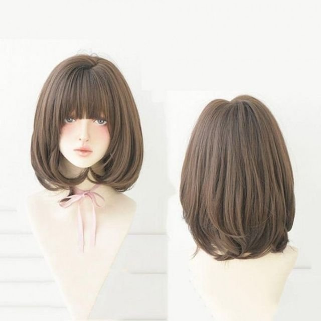 여성 통가발 데일리 패션 반가발 클래식 자연 스러운 (WFI6QKU)