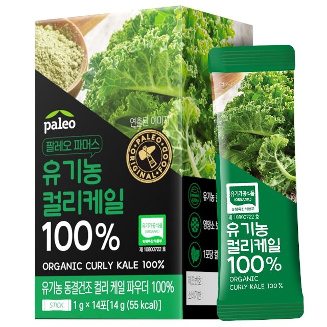 팔레오 유기농 컬리케일 100 14포 1박스 14포