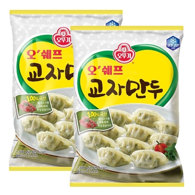 오뚜기 오쉐프 교자만두 1300g x 2