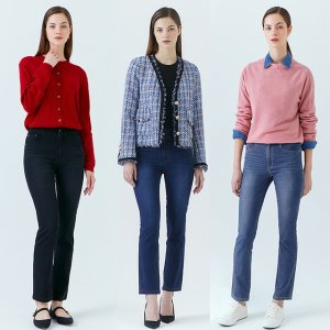 뱅뱅 여성 릴렉스 스트레치 데님 3종