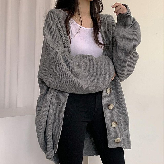 [루미루나]시그니처루즈가디건